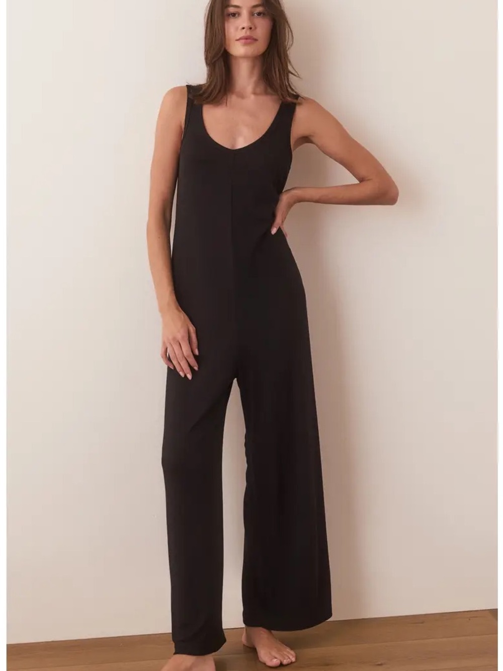 Marine Layer Navy Lexi Rip Lounge Jumpsuit